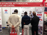 Delegates visiting the SAIMC stand at the Industrial Expo.
